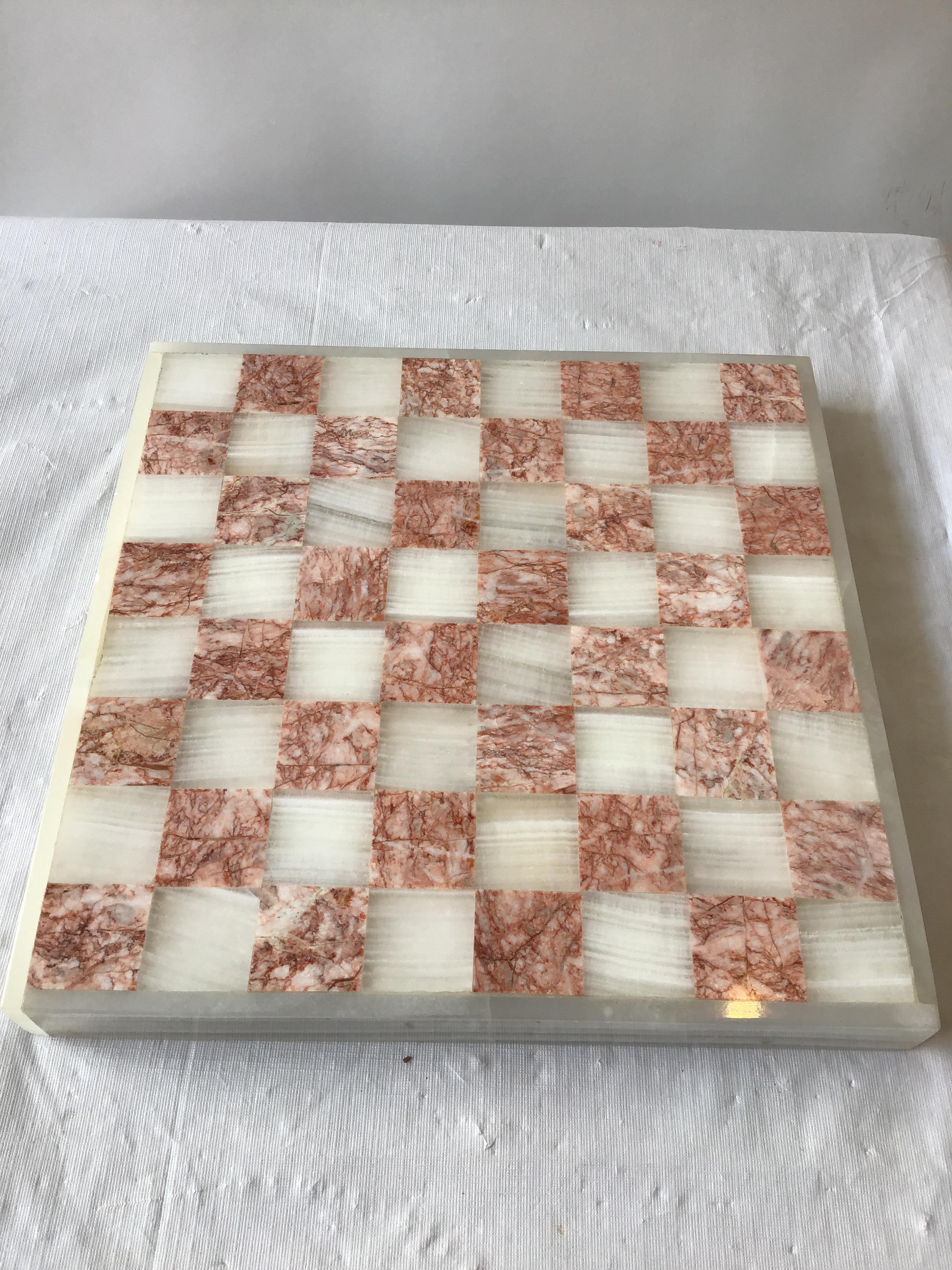 Inlaid Marble Chess Board/Backgammon Board 3