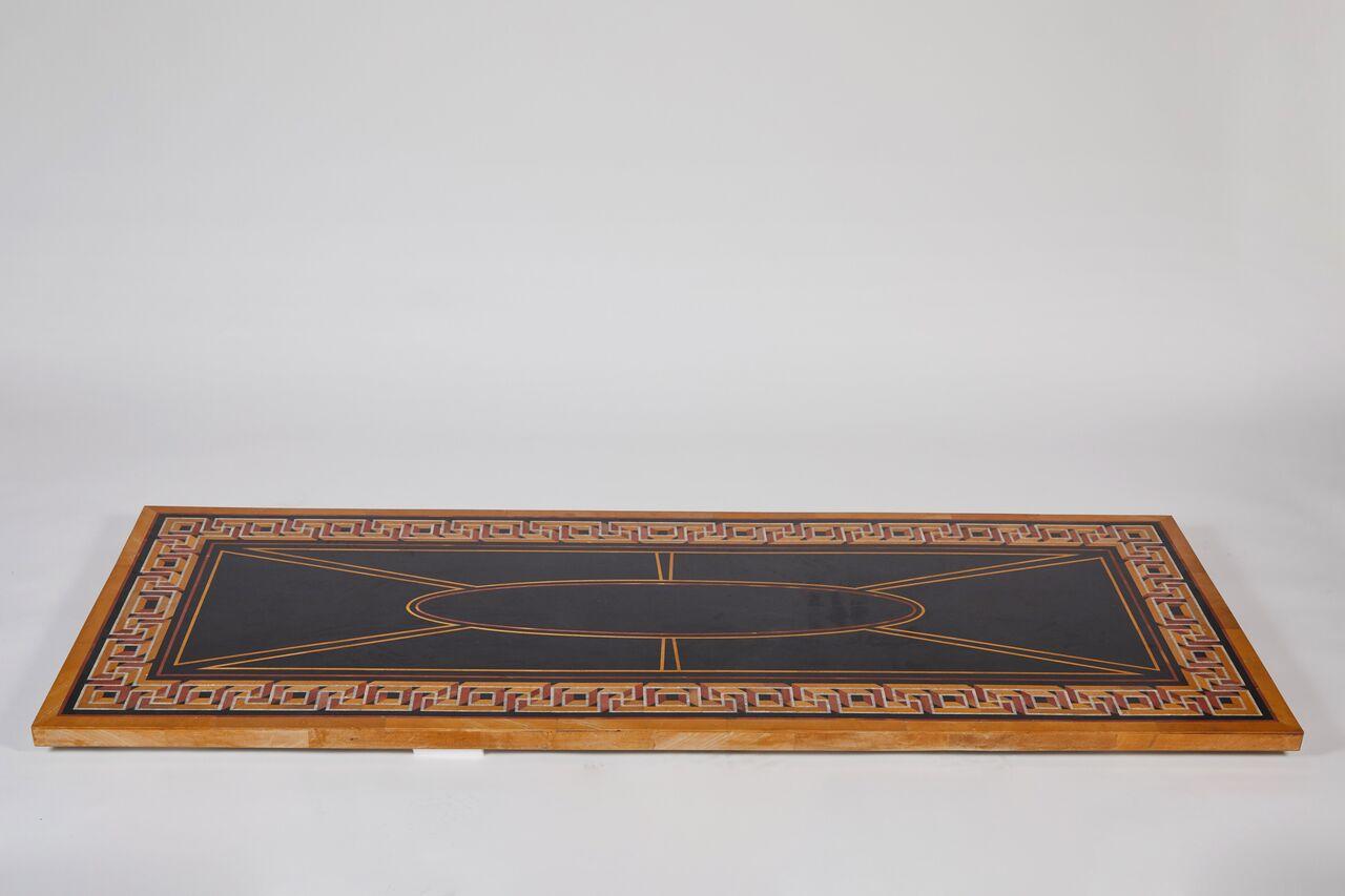Inlaid Marble Tabletop In Excellent Condition For Sale In Los Angeles, CA