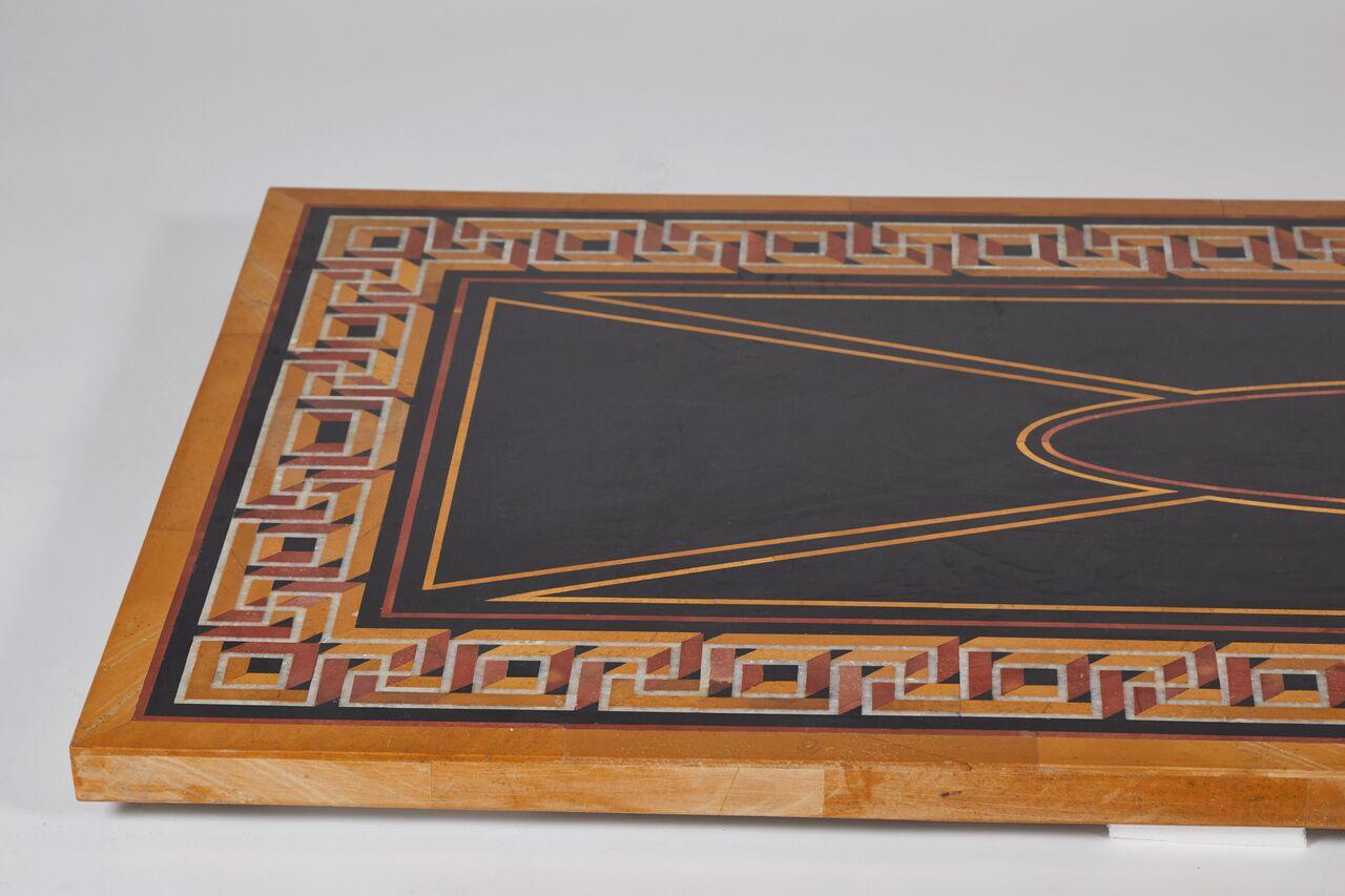 20th Century Inlaid Marble Tabletop For Sale