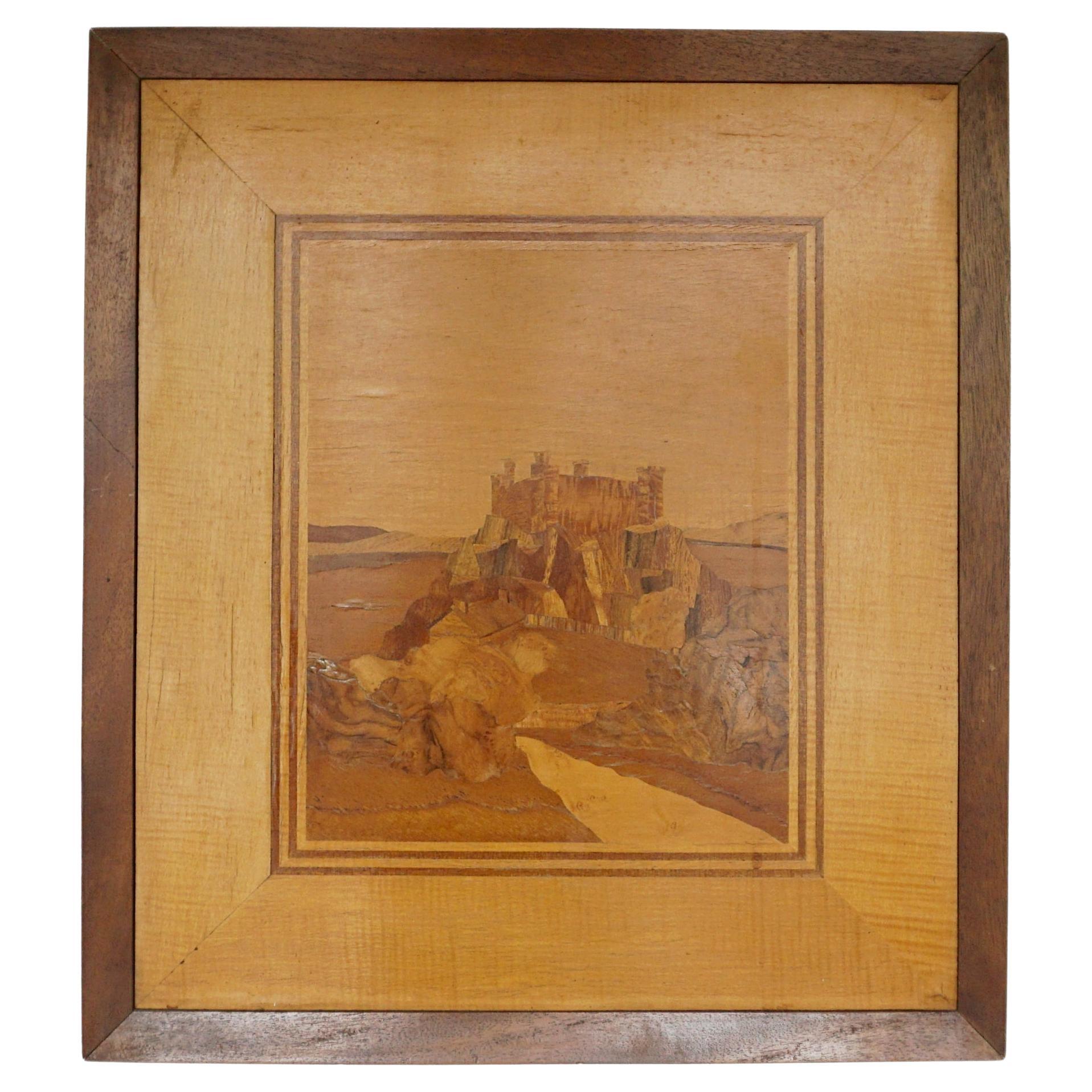 Inlaid Marquetry Boxwood of the Scottish Countryside