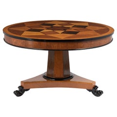 Inlaid Marquetry Center Table