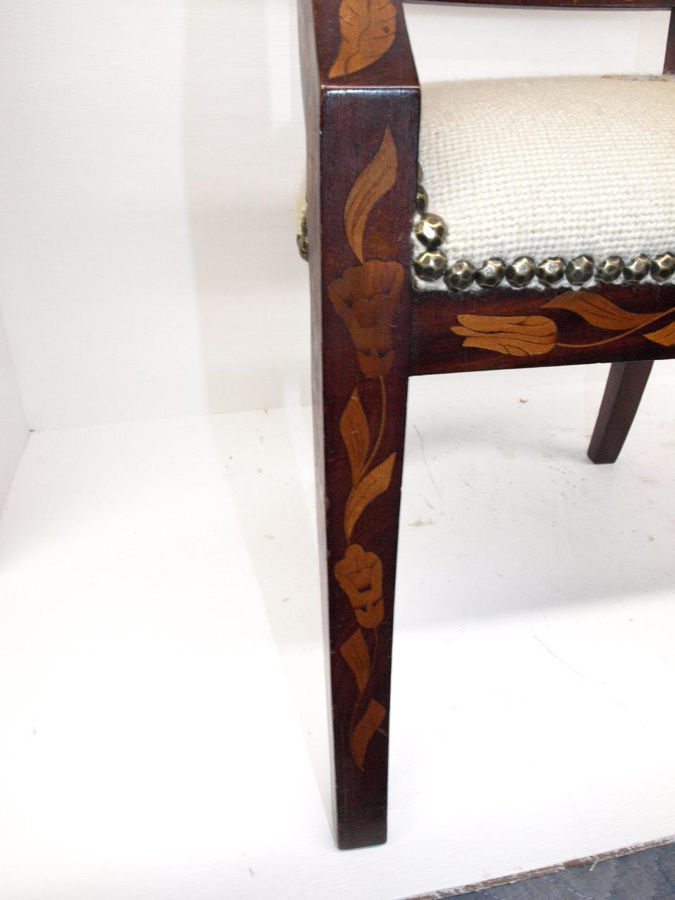 Inlaid Marquetry Child's Armchair 3