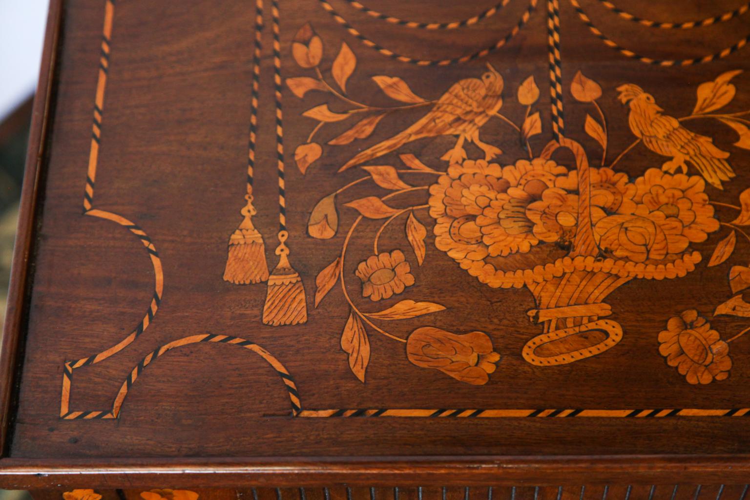 Inlaid Marquetry One-Drawer Commode For Sale 1