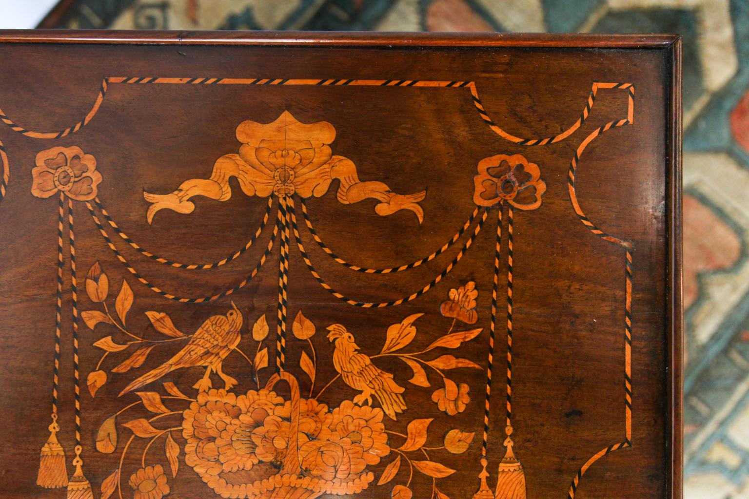 Inlaid Marquetry One-Drawer Commode For Sale 2