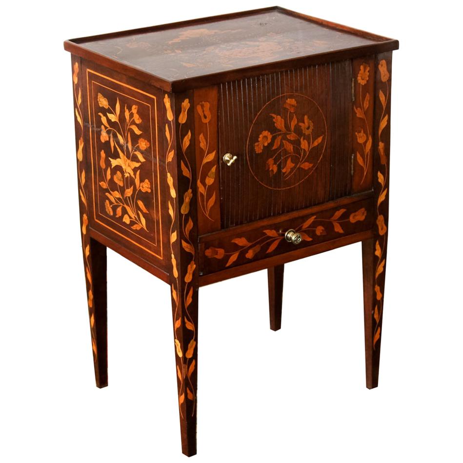 Inlaid Marquetry One-Drawer Commode For Sale