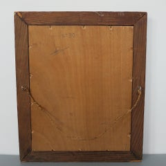 Inlaid Marquetry Picture of a Sailboat