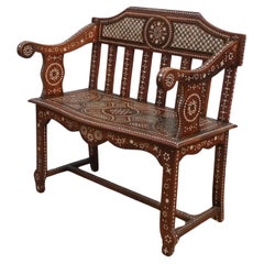 Inlaid Moorish Hoshiarpur Bench