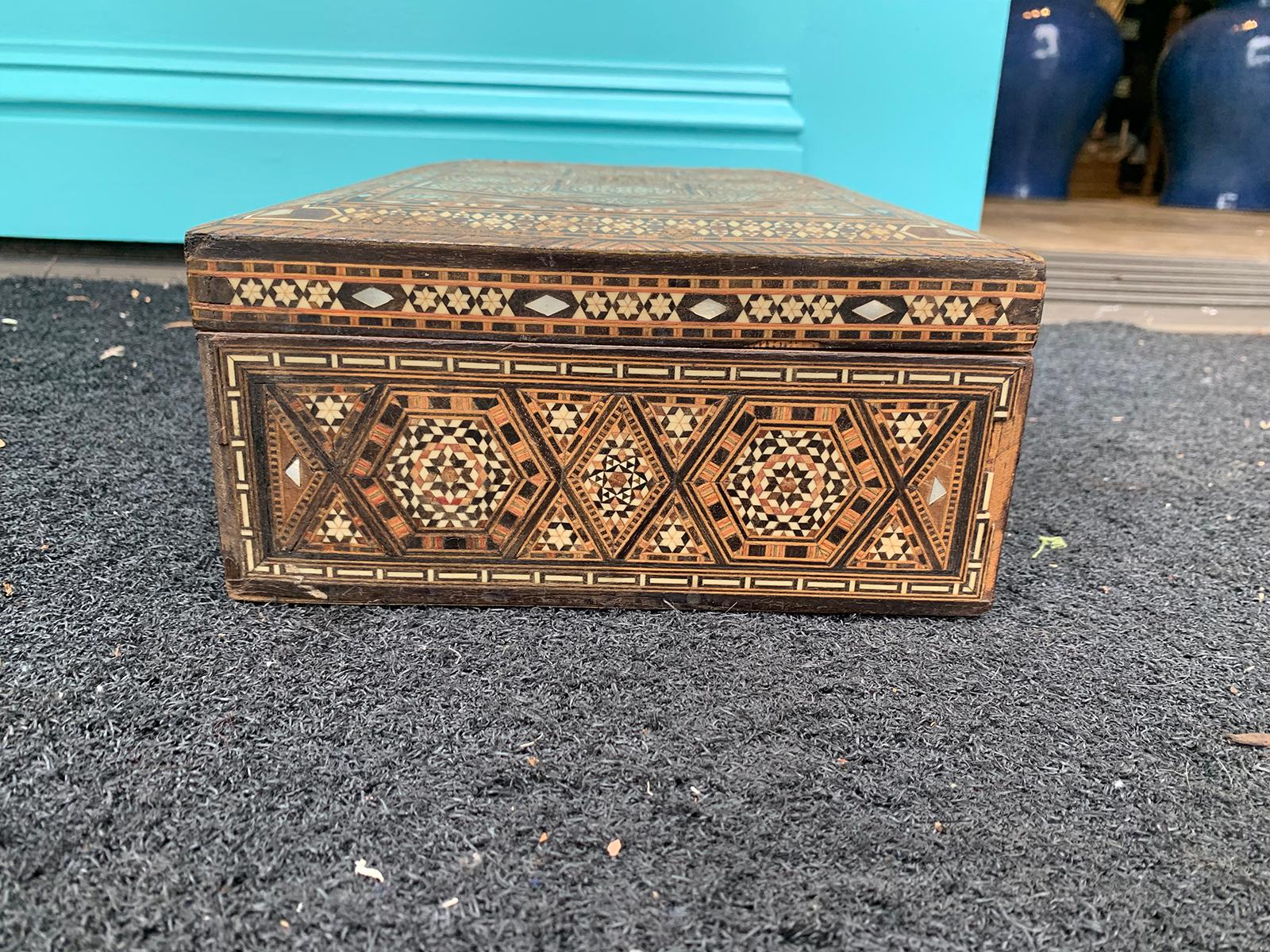 Late 19th Century Inlaid Moroccan Box, circa 1890