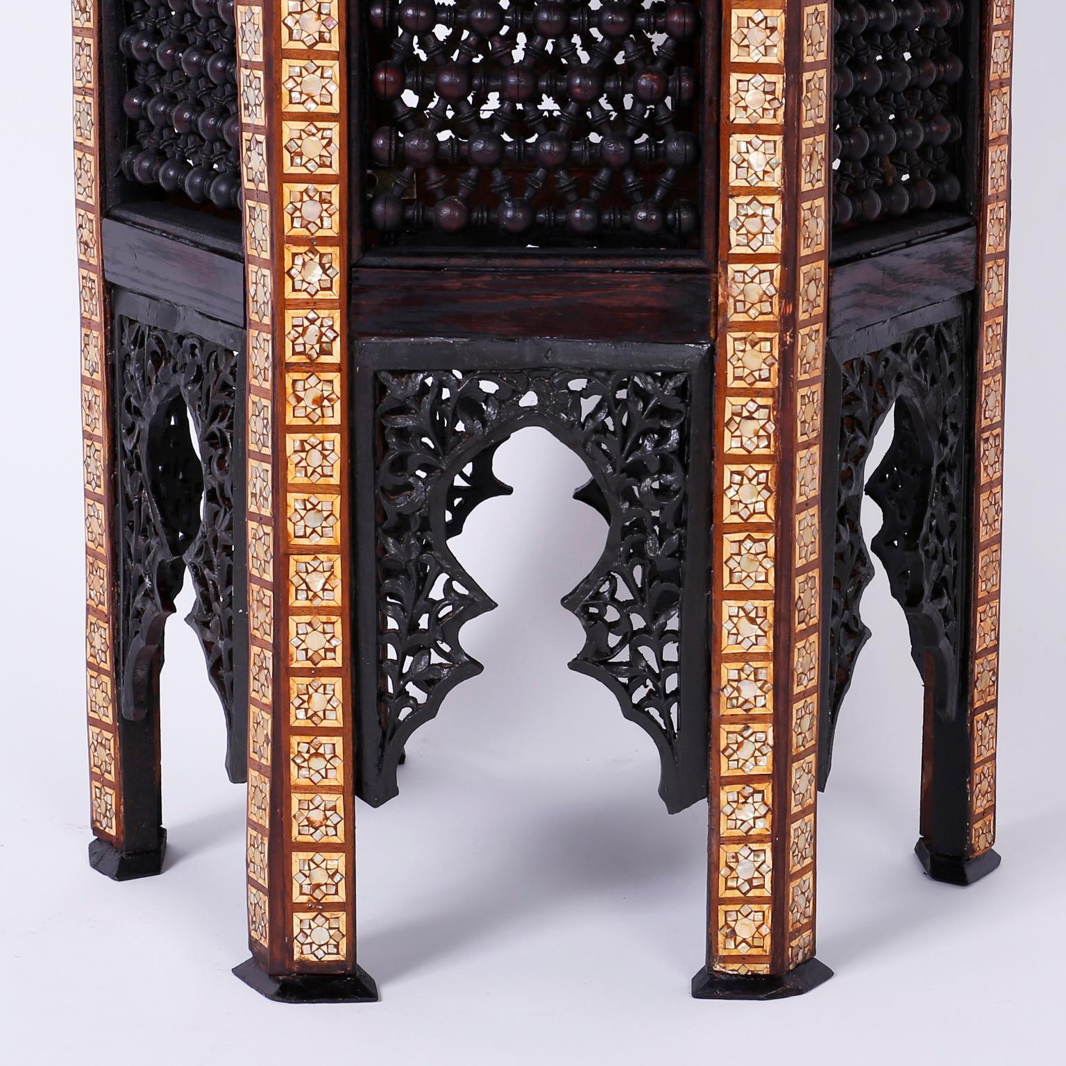 Inlaid Moroccan Stand or Pedestal 2