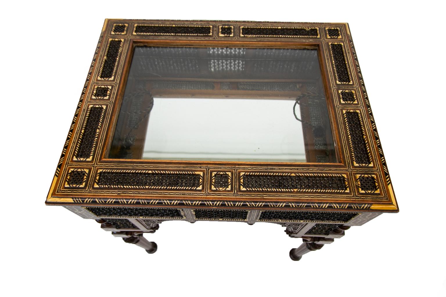 Bone Inlaid Moroccan Vitrine For Sale