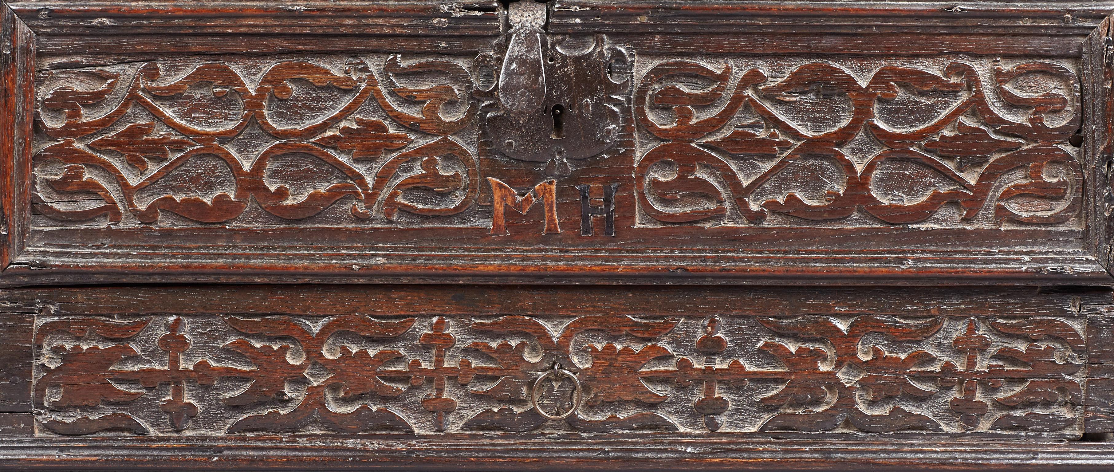 Inlaid Oak Desk Box, Charles II period, Yorkshire, circa 1660-1680 For Sale 7