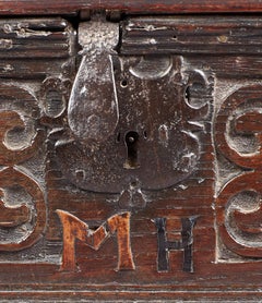 Inlaid Oak Desk Box, Charles II period, Yorkshire, circa 1660-1680