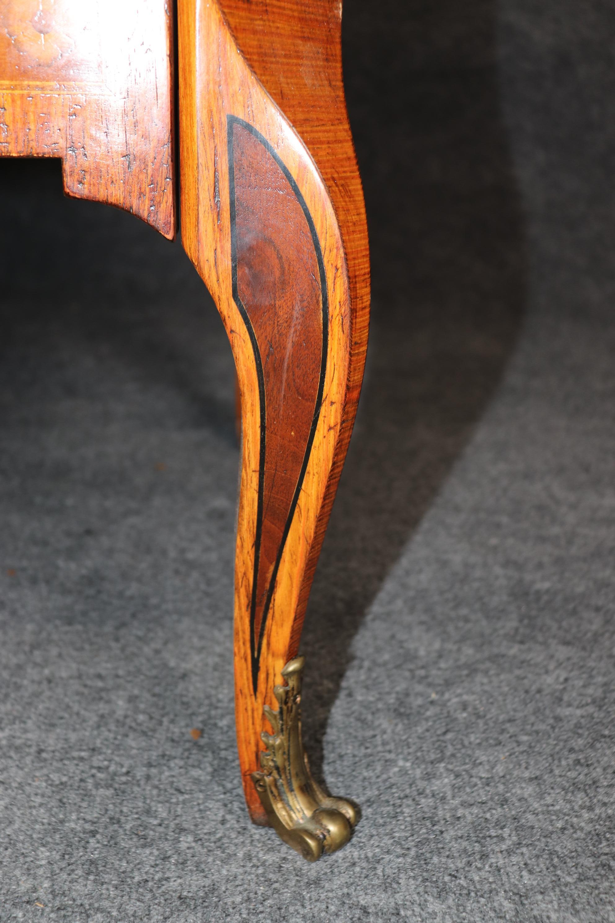 Commodo intarsiato Op Art francese stile Louis VX Baggio Annico con piano in marmo intarsiato in vendita 5
