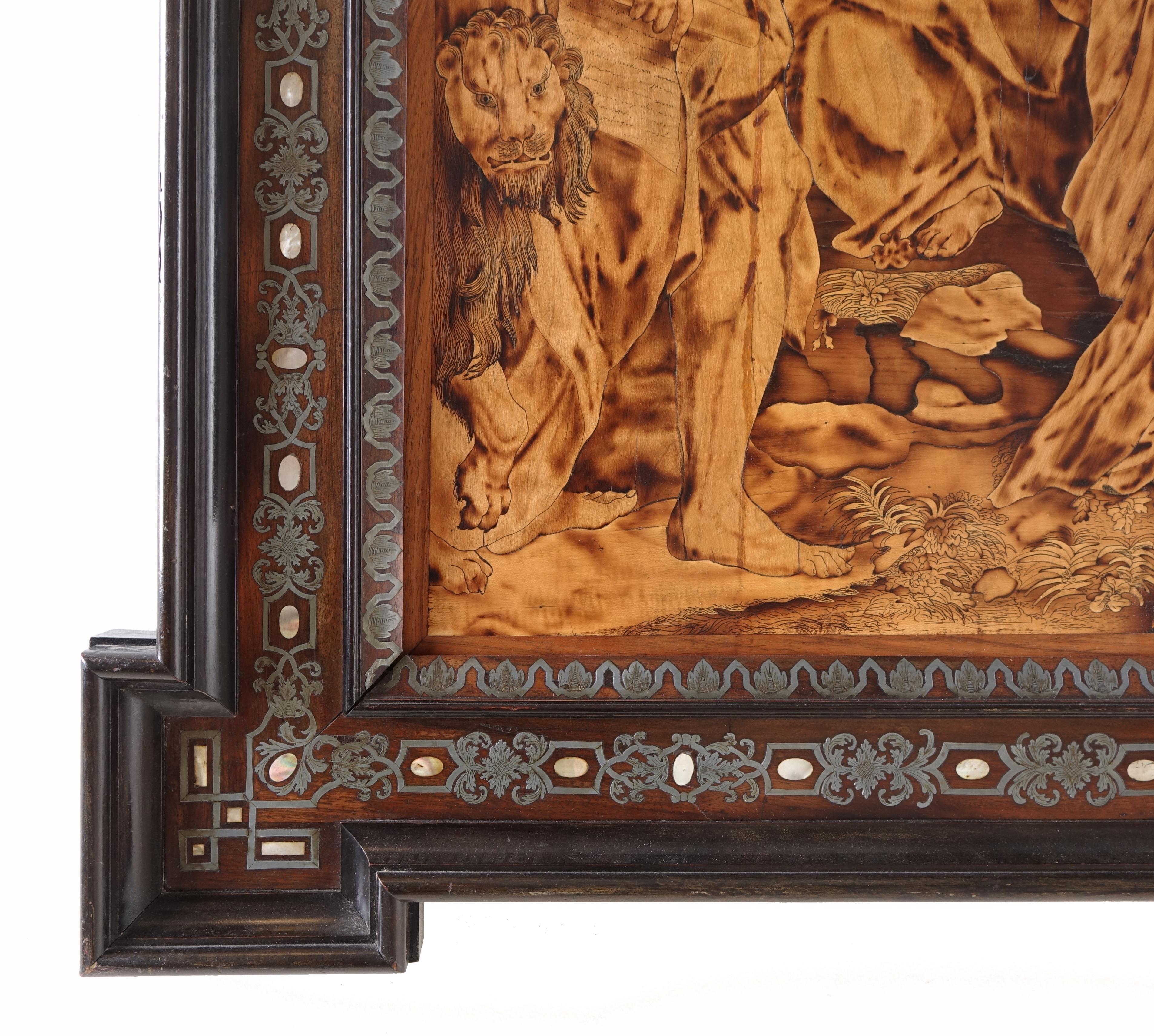 Inlaid Panel Painting, Inlay by Giovanni Maffezzoli, Madonna Di San Girolamo 3