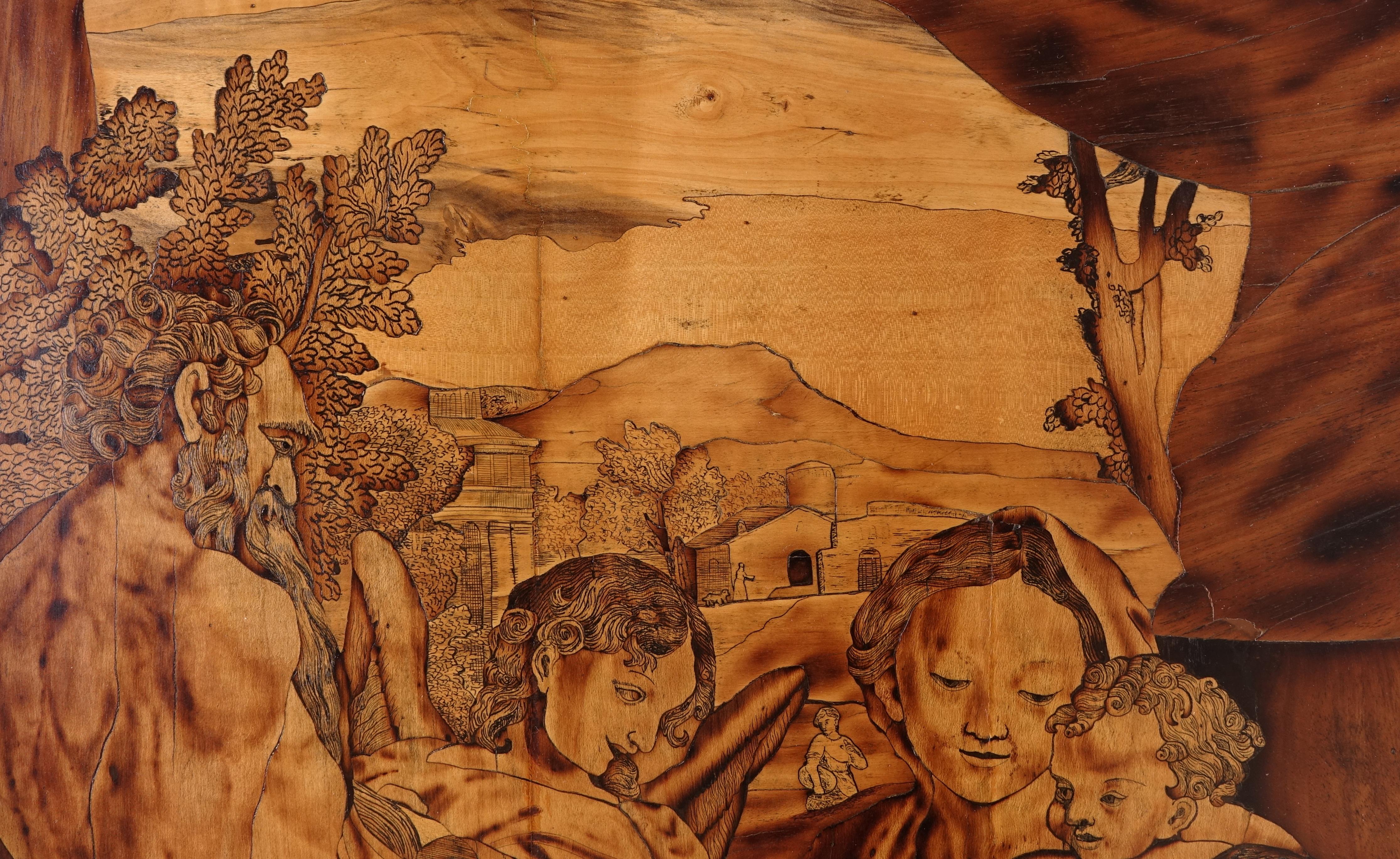 Inlaid Panel Painting, Inlay by Giovanni Maffezzoli, Madonna Di San Girolamo 11
