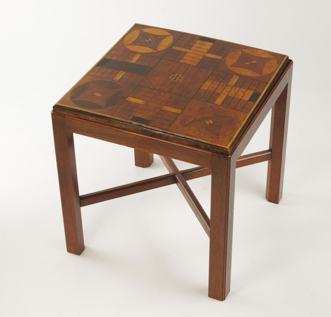 wooden parcheesi board