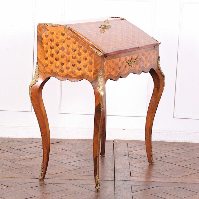Early 20th Century Inlaid Parquetry Desk or Writing Table For Sale