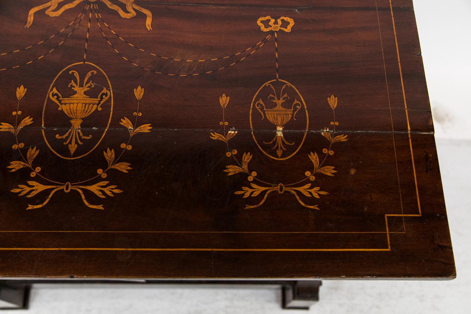 Console Regency marquetée Bon état à Wilson, NC