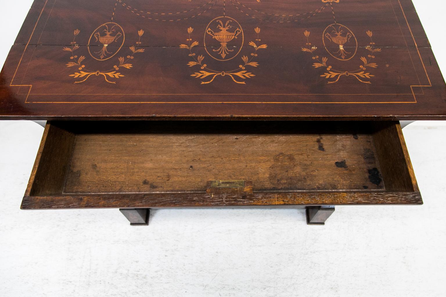 Inlaid Regency Console Cabinet For Sale 1