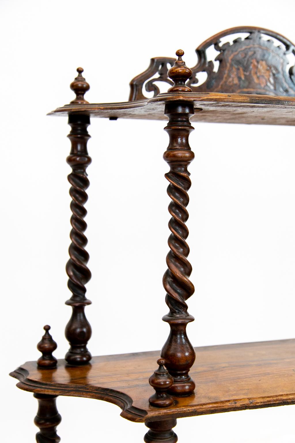 Inlay Inlaid Rosewood Three-Tier Shelf