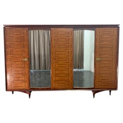 Vintage Inlaid Rosewood Wardrobe from Dassi, 1950s