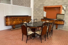 Inlaid Salon Set by Dassi Mobili Moderni, 1950s, Set of 12