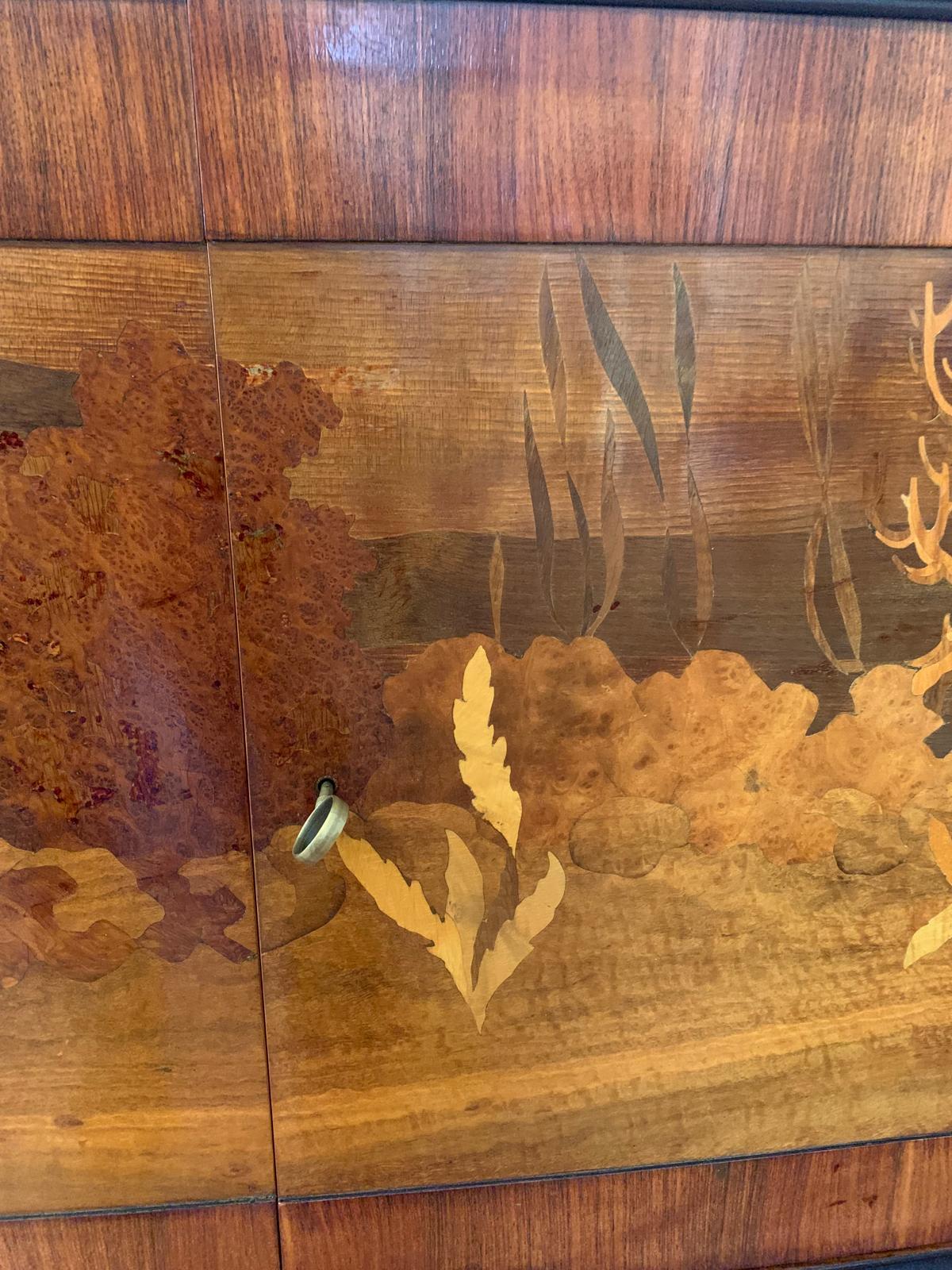 Ensemble de salon en marqueterie par Dassi Mobili Moderni, années 1950, ensemble de 12 pièces en vente 1