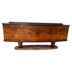 Inlaid Salon Set by Dassi Mobili Moderni, 1950s, Set of 12