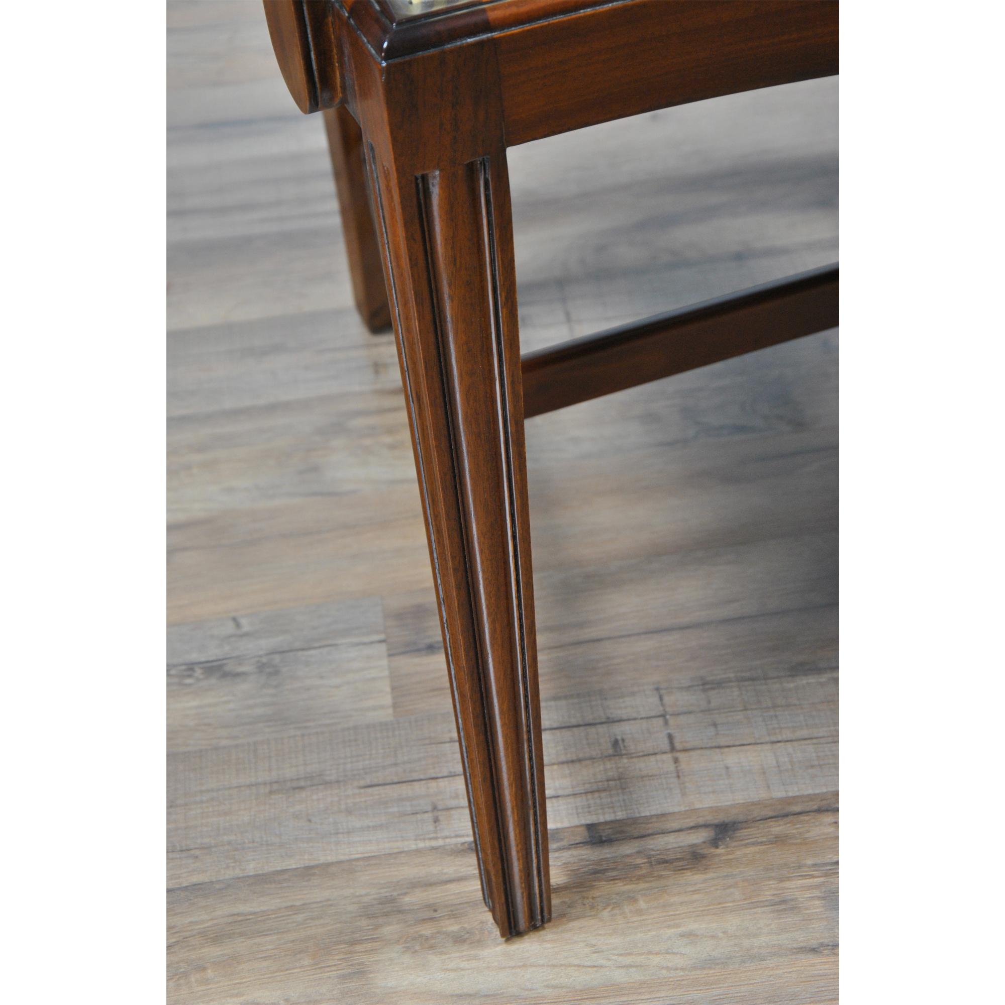 Inlaid Shield Back Chairs, Set of 10 In New Condition For Sale In Annville, PA