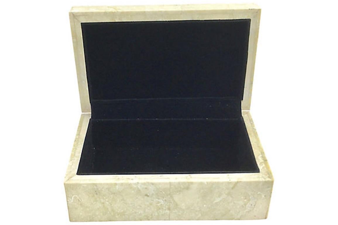Inlaid Stone Lily Pad Box 1