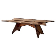 Inlaid Studio Made Coffee Table by Steven Spiro