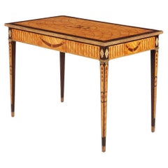 Inlaid Swedish Satinwood Console