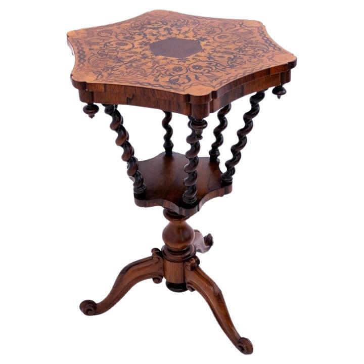 Inlaid table, France, circa 1880. After renovation. For Sale