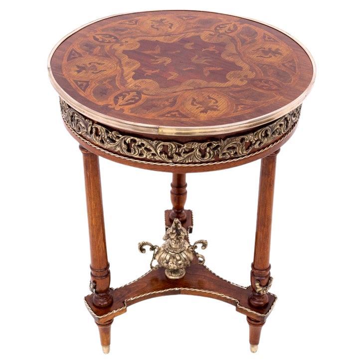 Inlaid table, France, early 20th century.