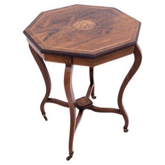 Inlaid table, France, late 19th century.