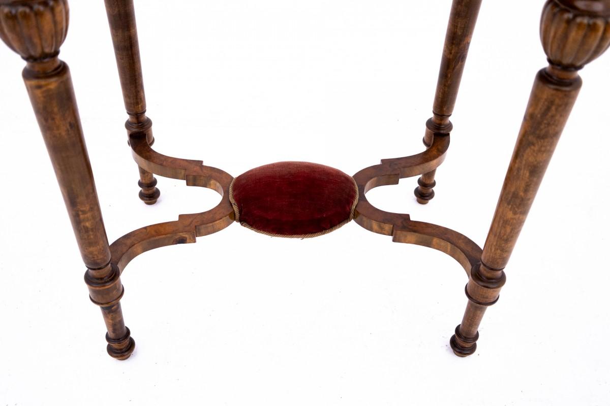  Inlaid table - thread, walnut, Northern Europe, circa 1880. After renov For Sale 3