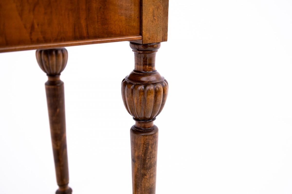  Inlaid table - thread, walnut, Northern Europe, circa 1880. After renov For Sale 1