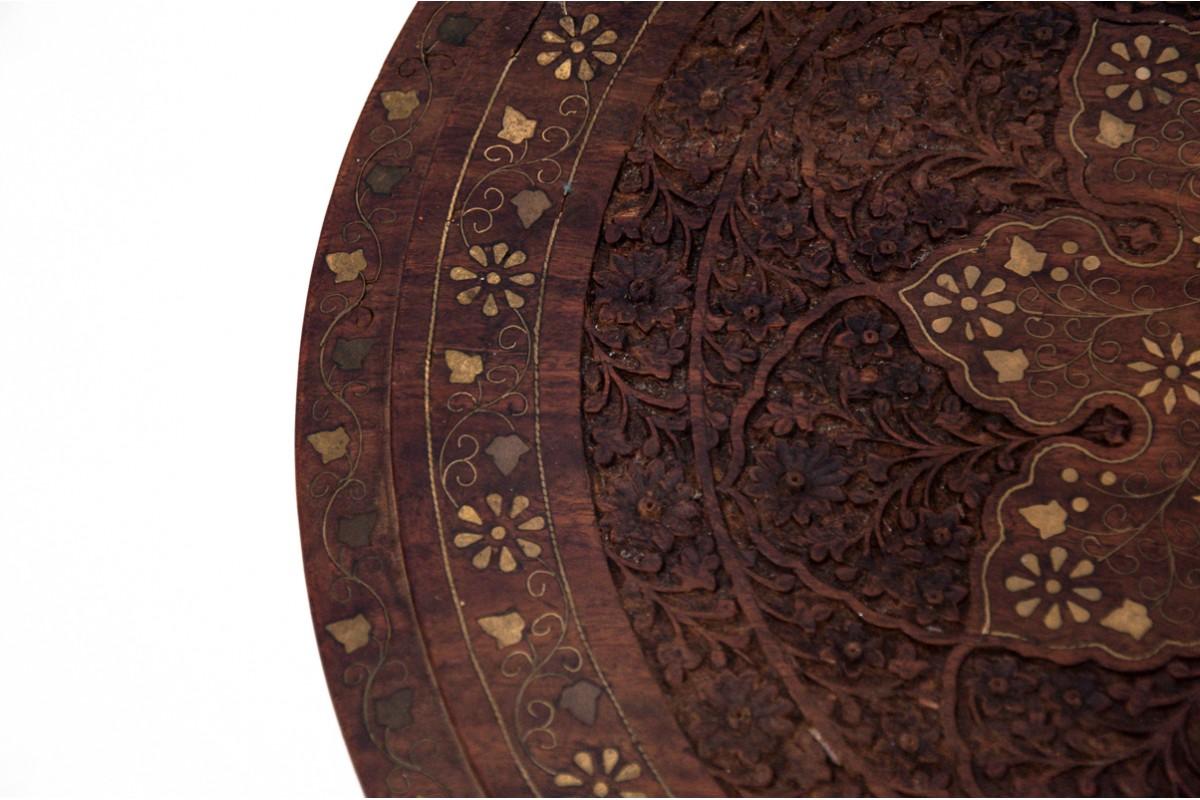 Table marquetée, Europe occidentale. Bon état - En vente à Chorzów, PL