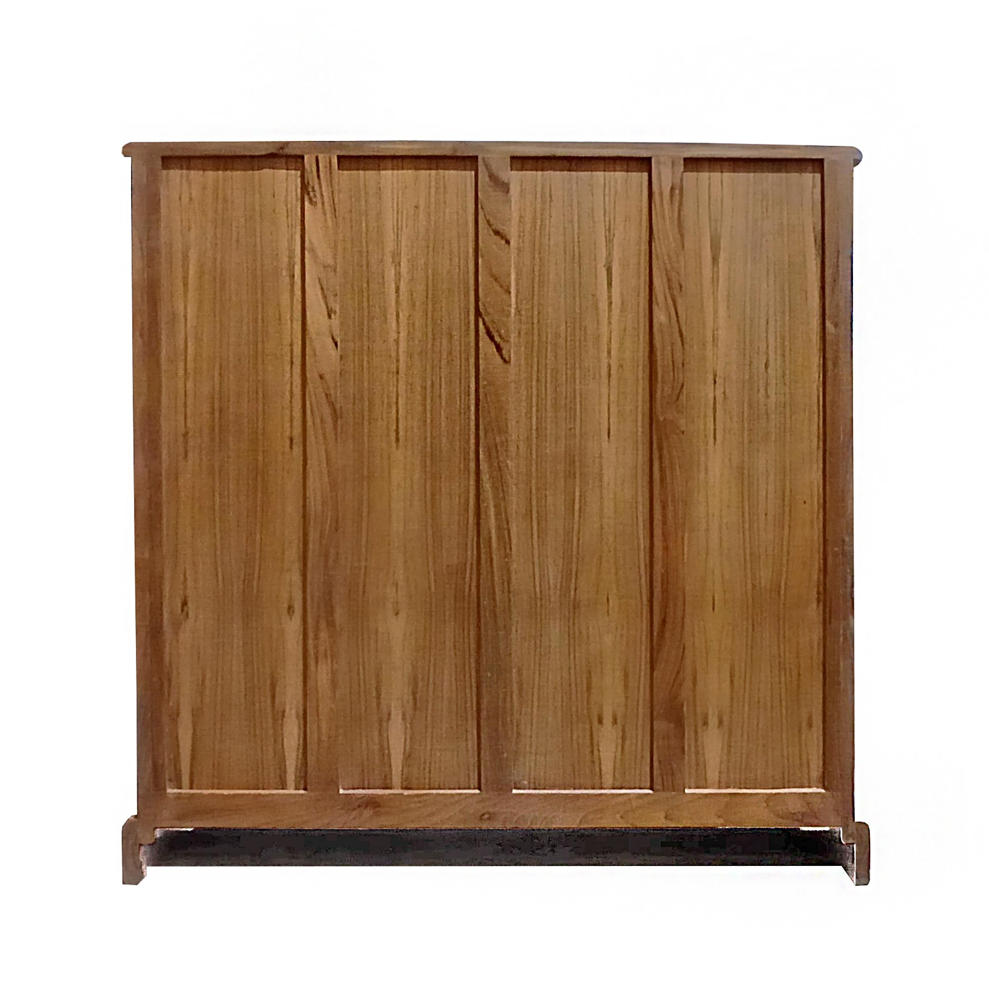 Kommode aus Teakholz mit Intarsien aus Indien (Knochen) im Angebot
