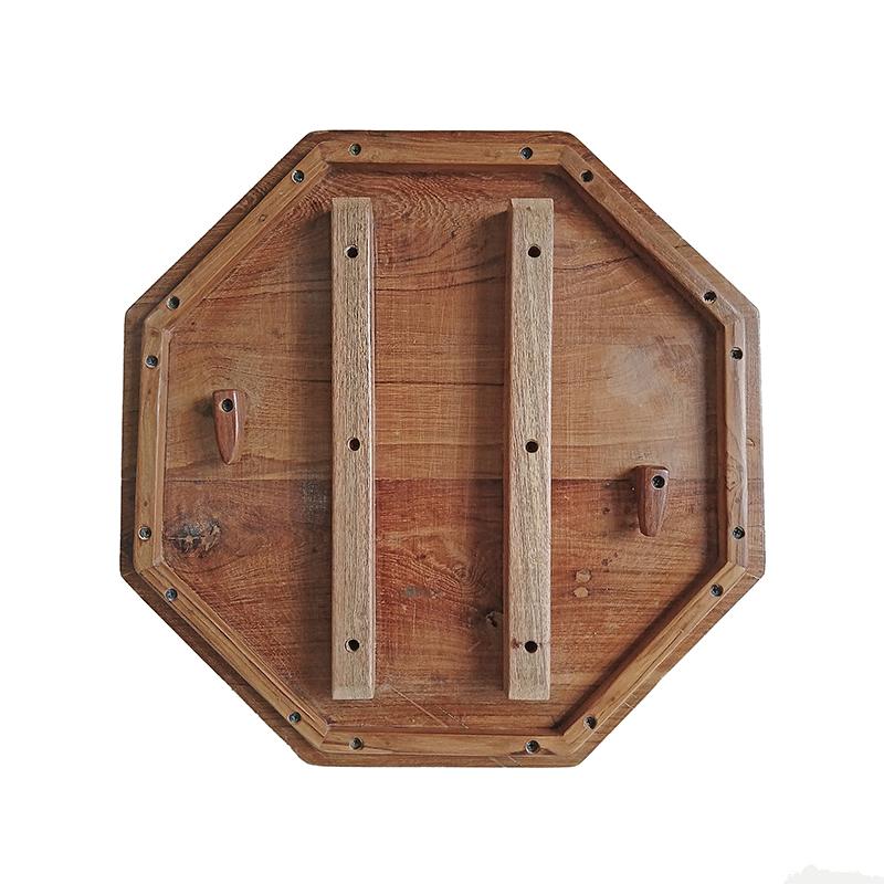 Inlaid Teak Octagonal Side Table, India en venta 3