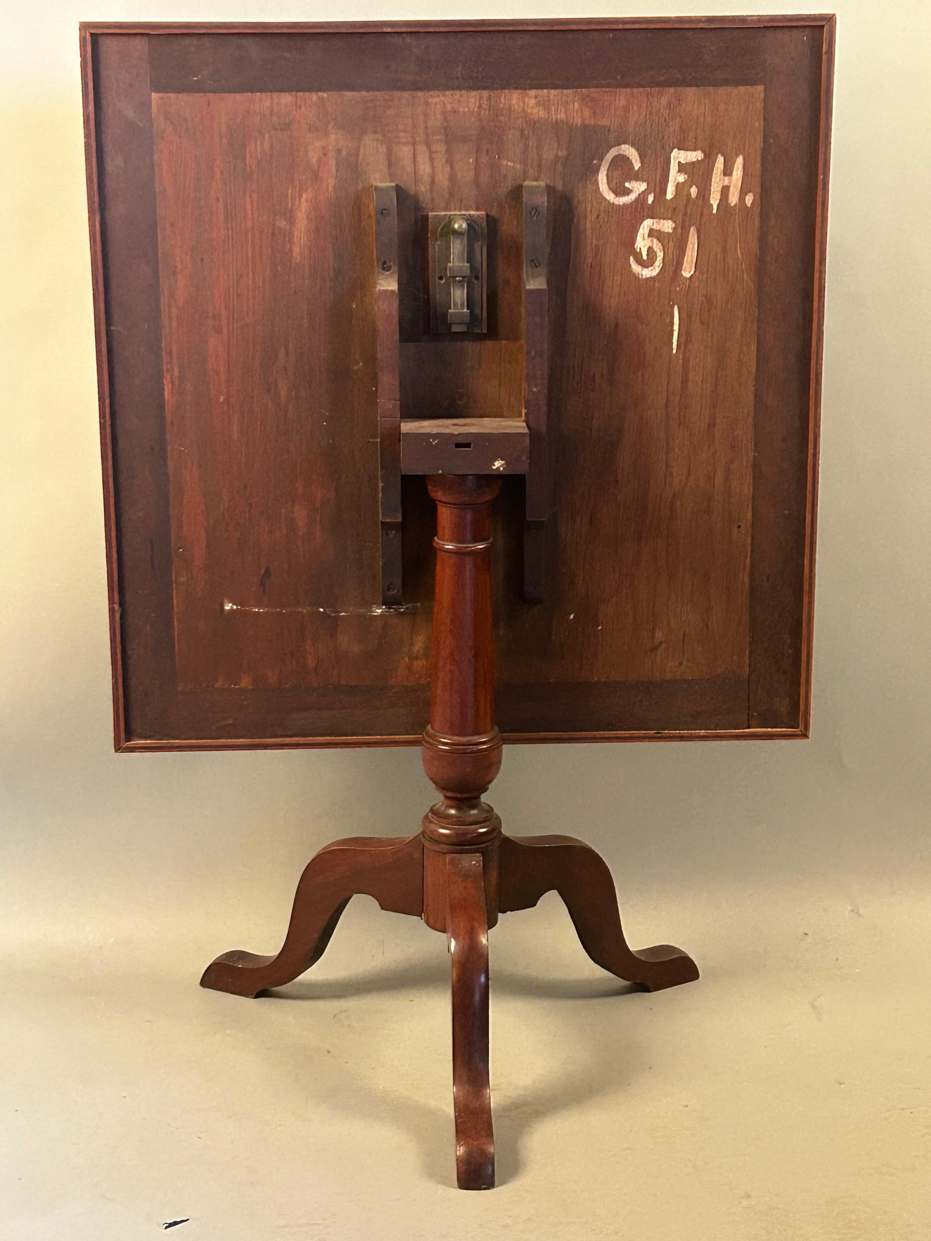 Wood Inlaid Tilt Top Backgammon Table For Sale