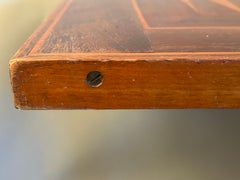 Inlaid Tilt Top Backgammon Table