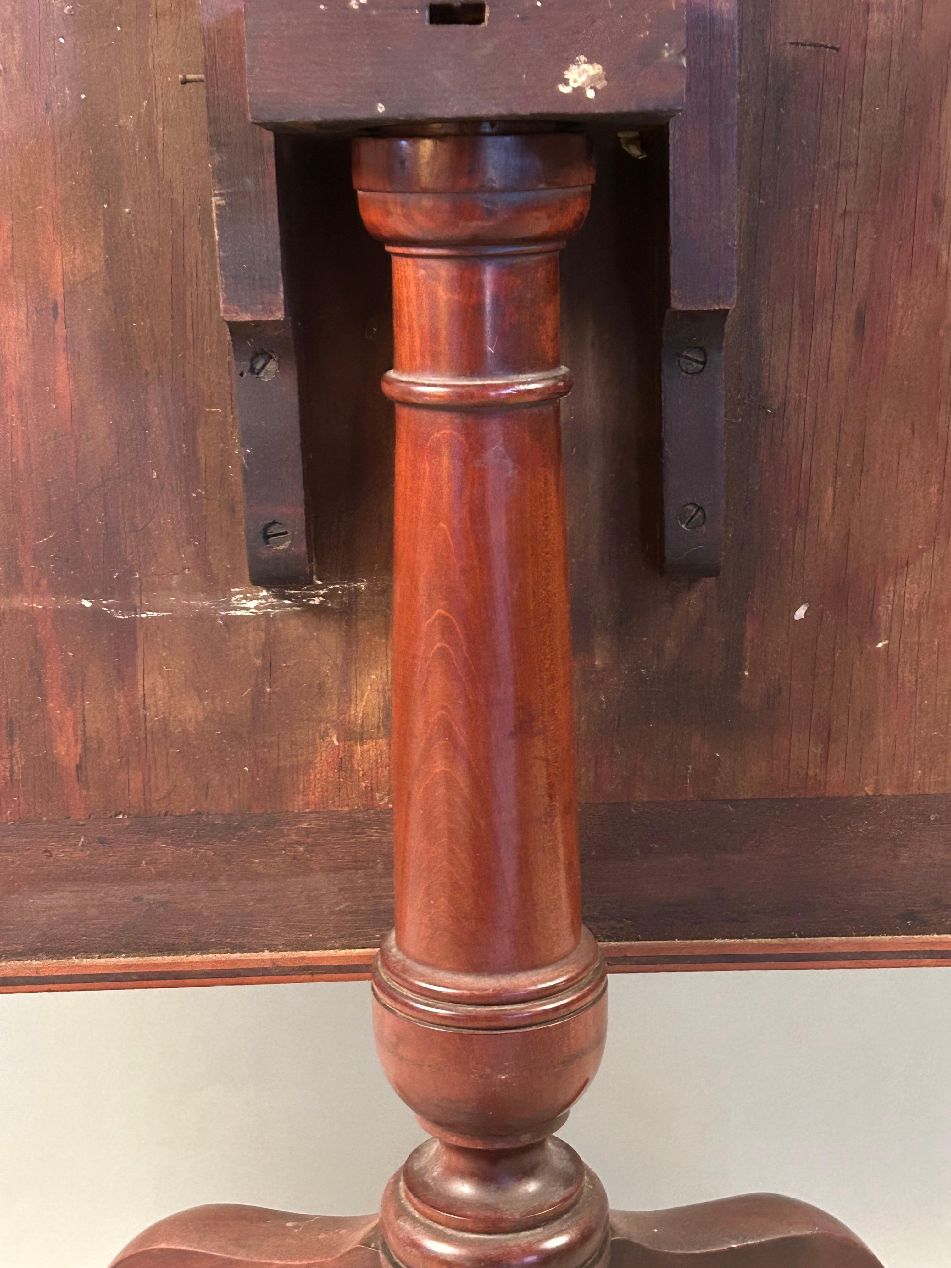 Inlaid Tilt Top Backgammon Table For Sale 5