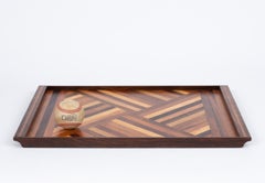 Don Shoemaker for Senal Inlaid Tray with Diamond Pattern