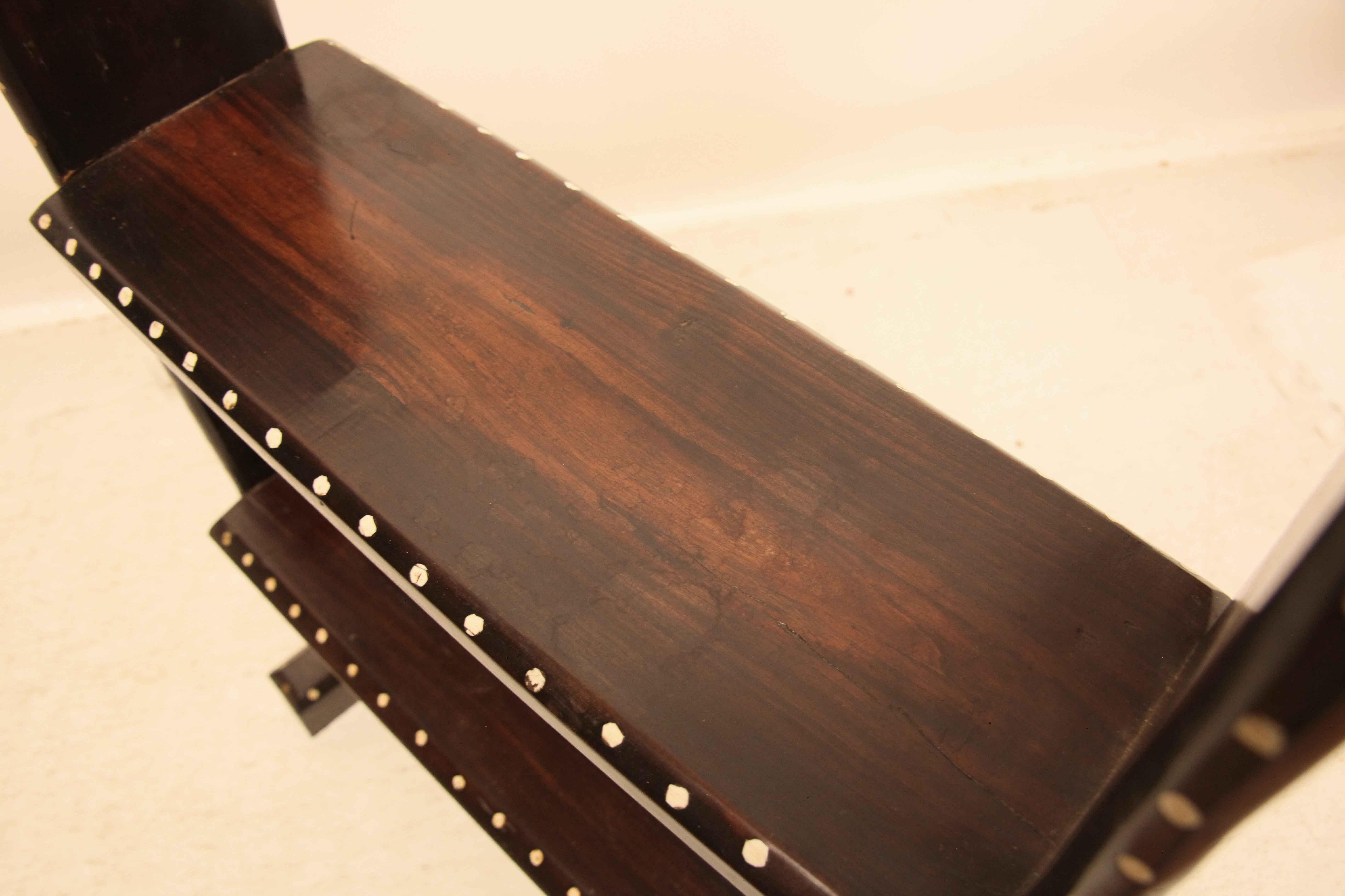 Inlaid Two Tier Shelf For Sale 2