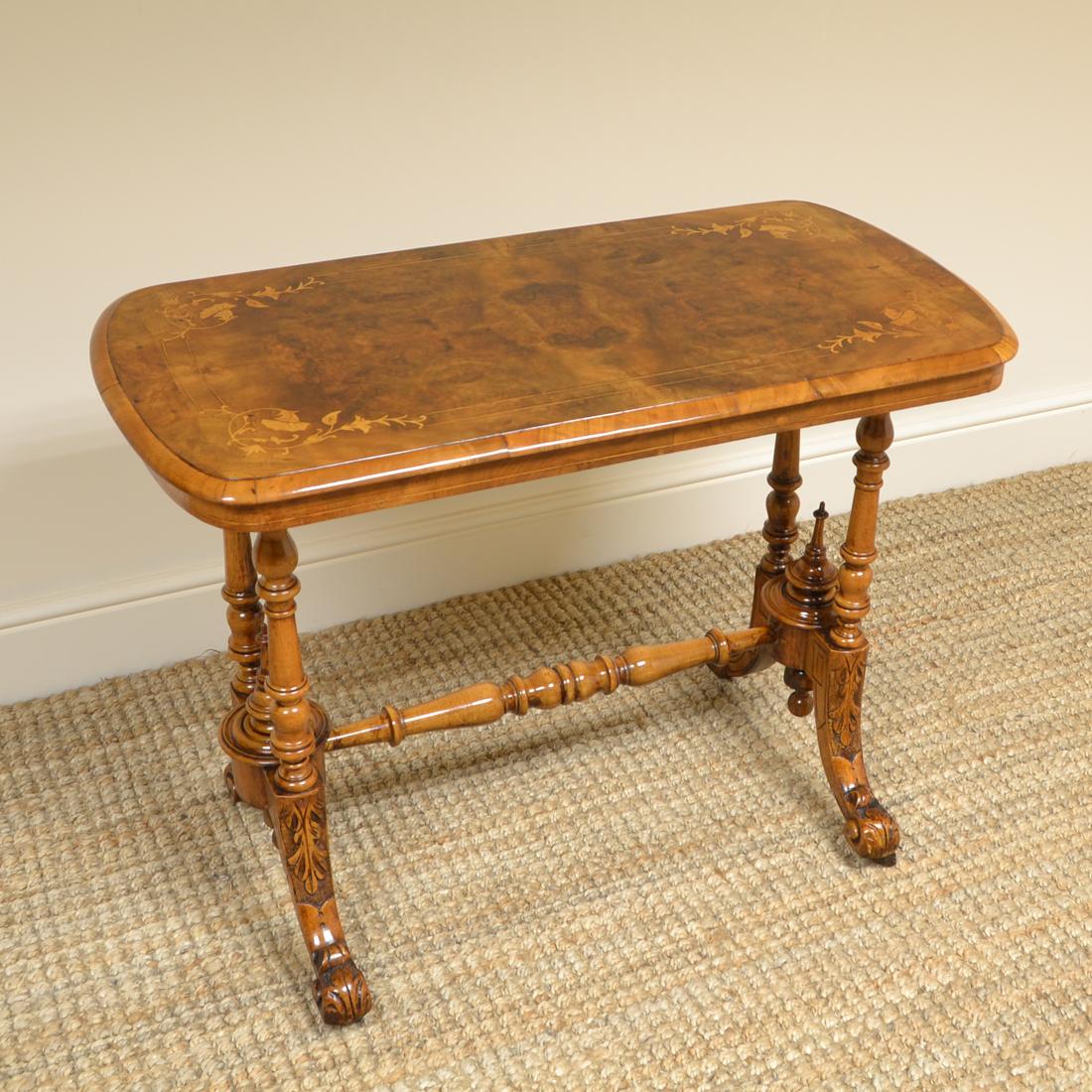 Inlaid Walnut Antique Victorian Side Table For Sale at 1stDibs | victorian side tables, antique ...