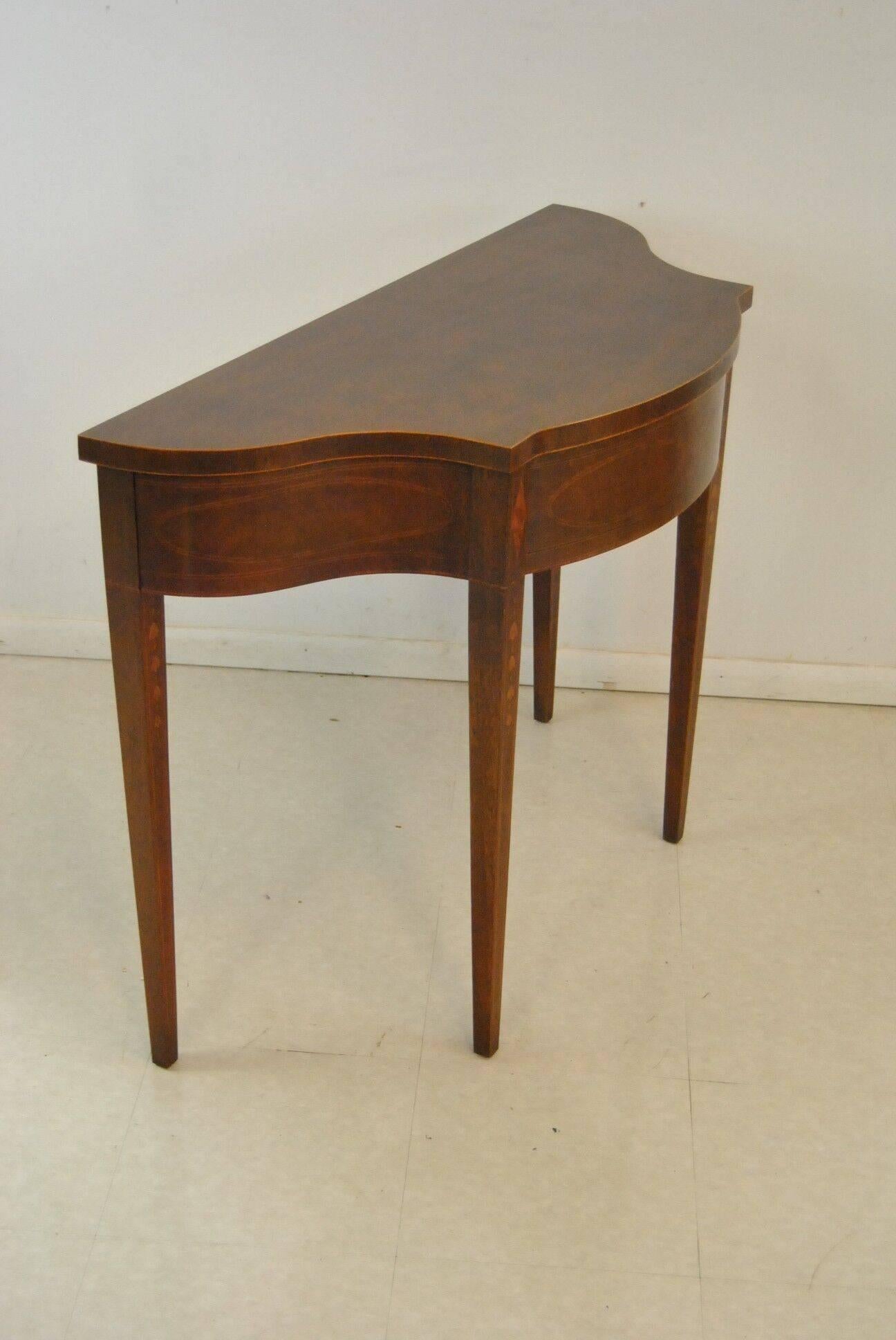 Federal Inlay Console Table by Baker Furniture from the Historic Charleston Collection
