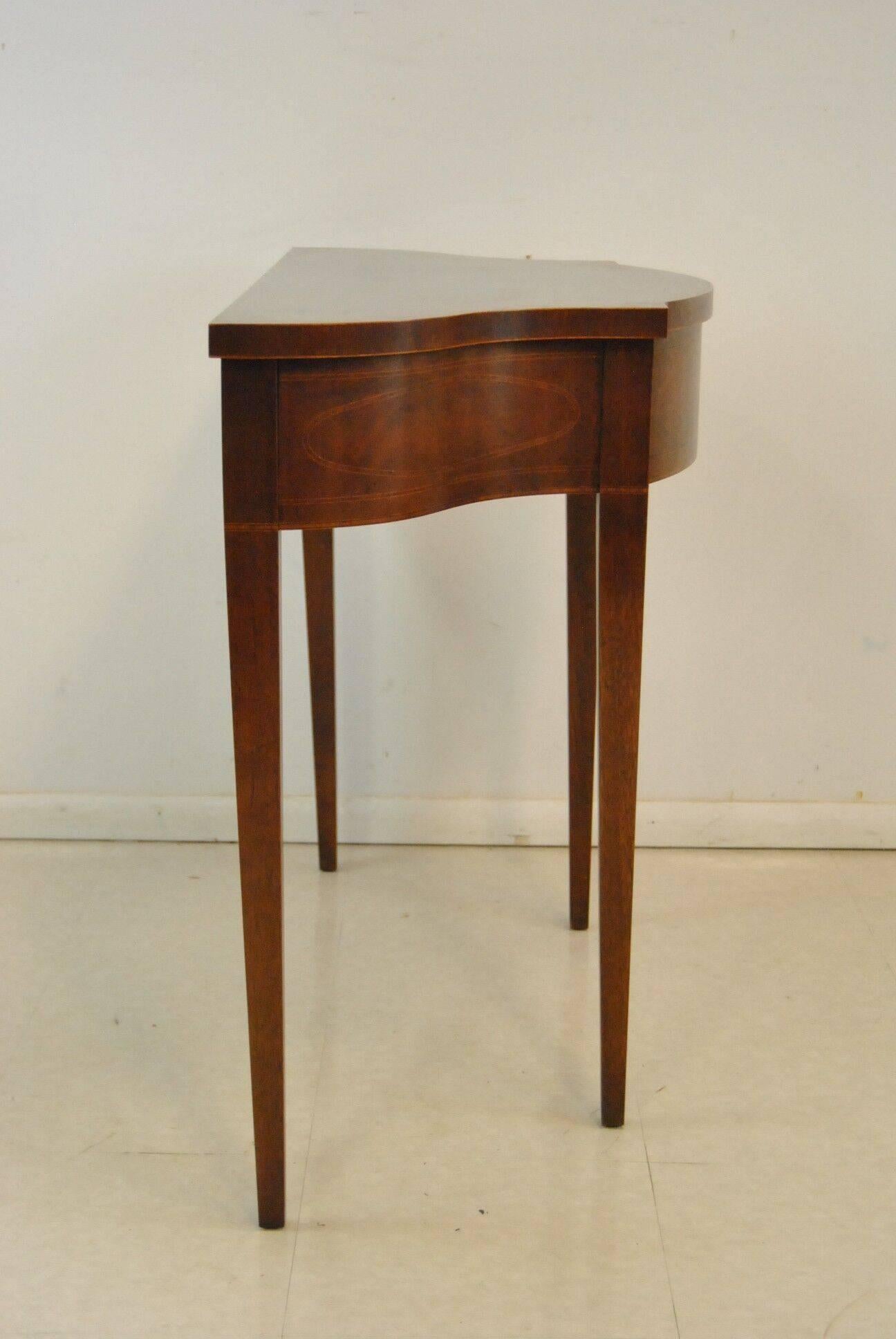 American Inlay Console Table by Baker Furniture from the Historic Charleston Collection