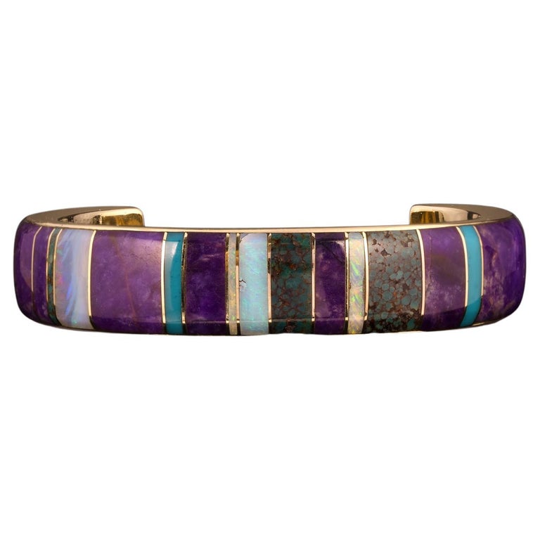 Best Vintage Native American Navajo Julian Arviso Turquoise Sterling Silver Bracelet Old Best Vintage Native American Navajo Julian Arviso Turquoise Sterling Silver Bracelet Old