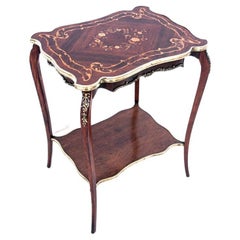 Antique Inlayed Side Table, France, circa 1900